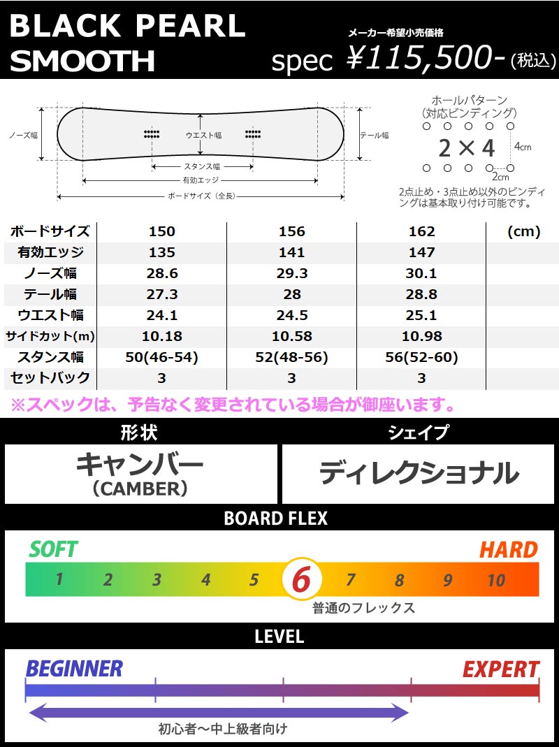 23-24 BLACK PEARL/ブラックパール SMOOTH スムース メンズ レディース カービング 国産 スノーボード 板 2024 :  bp-smooth : BREAKOUT - 通販 - Yahoo!ショッピング