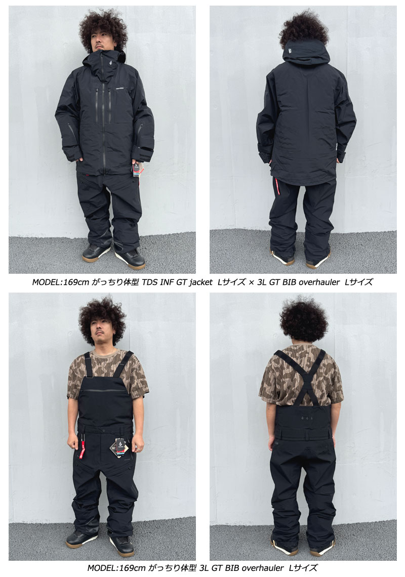 VOLCOM 24-25 VOLCOM/ボルコム 3L GORE-TEX BIB overhauler 着用