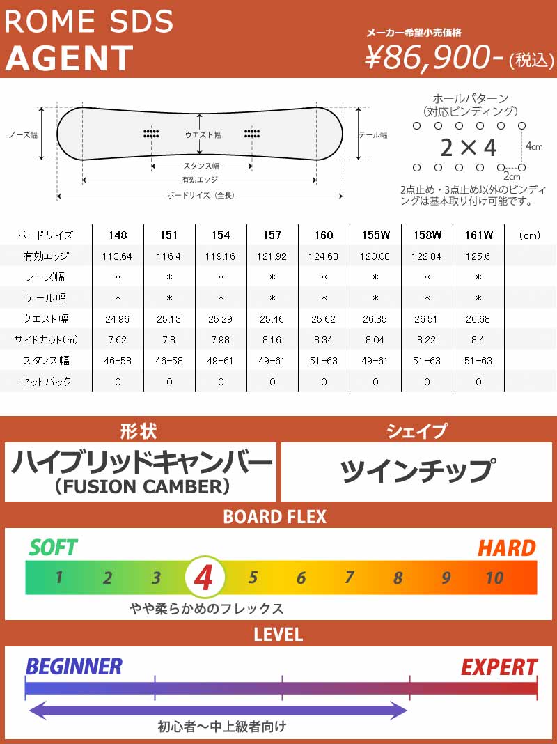 ROME SDS 24-25 / ローム AGENT エージェント メンズ