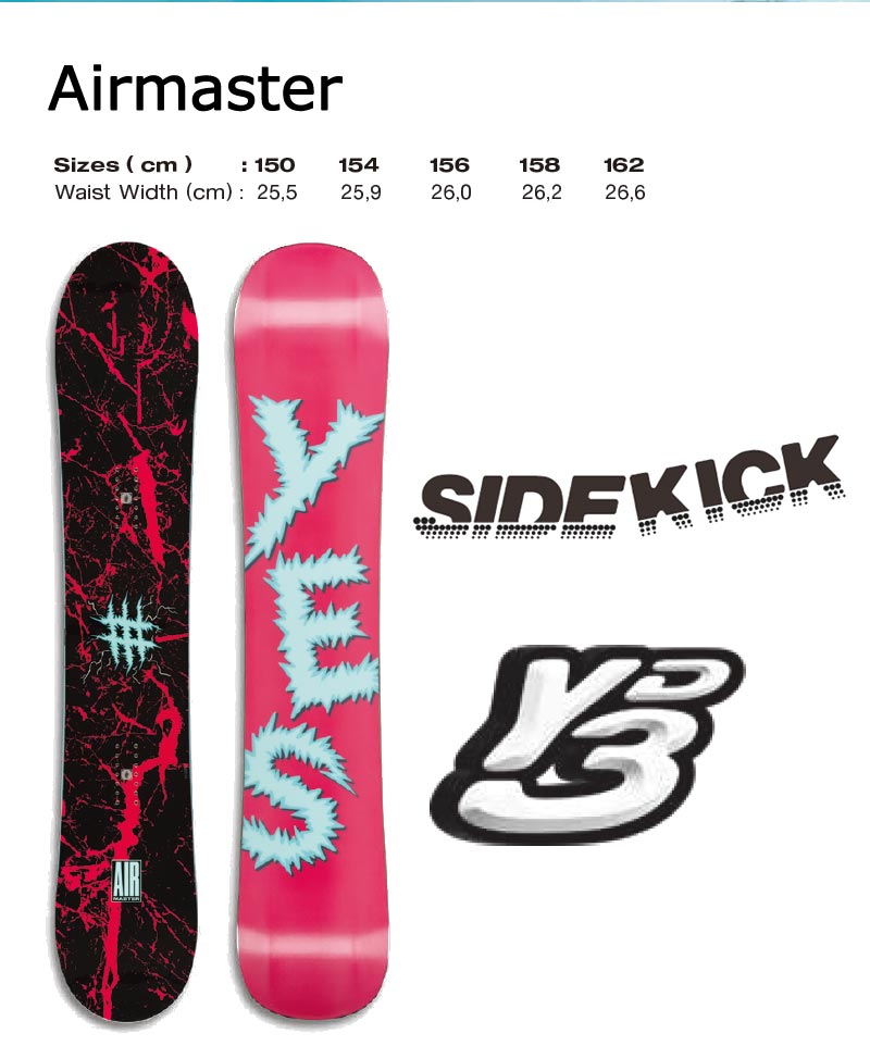 24-25 YES / イエス ロブスター AIRMASTER エアマスター メンズ スノーボード 板 2025 予約商品