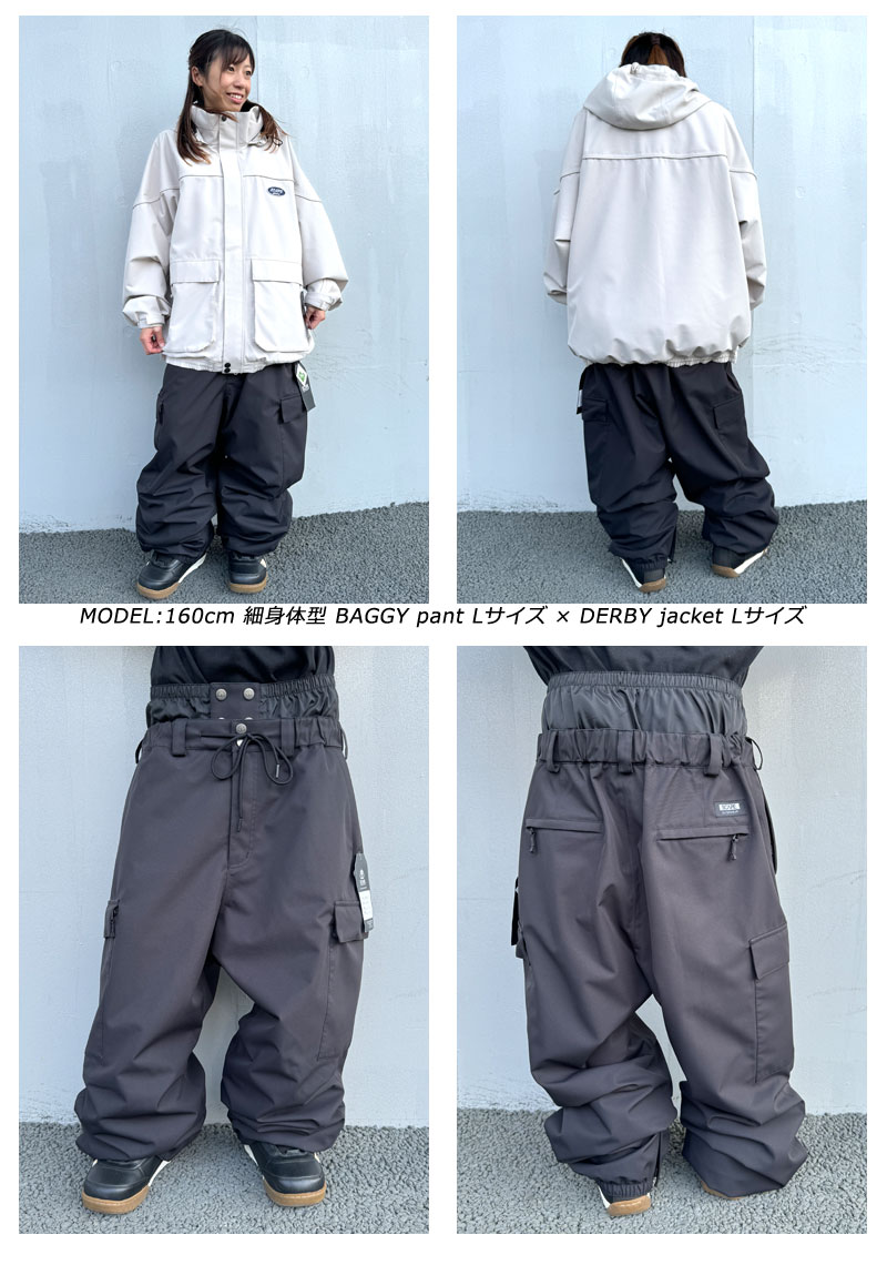 24-25 SCAPE/エスケープ BAGGY pant メンズ レディース 防水パンツ スノーボードウェア スノーウェアー 2025