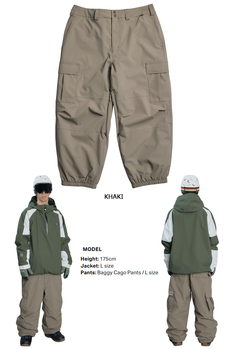 話題の行列 ROME SDS 24-25 ROME/ローム BAGGY CARGO pant メンズ スノーボード