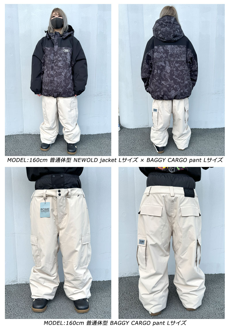 ROME SDS 24-25 ROME/ローム BAGGY CARGO pant メンズ