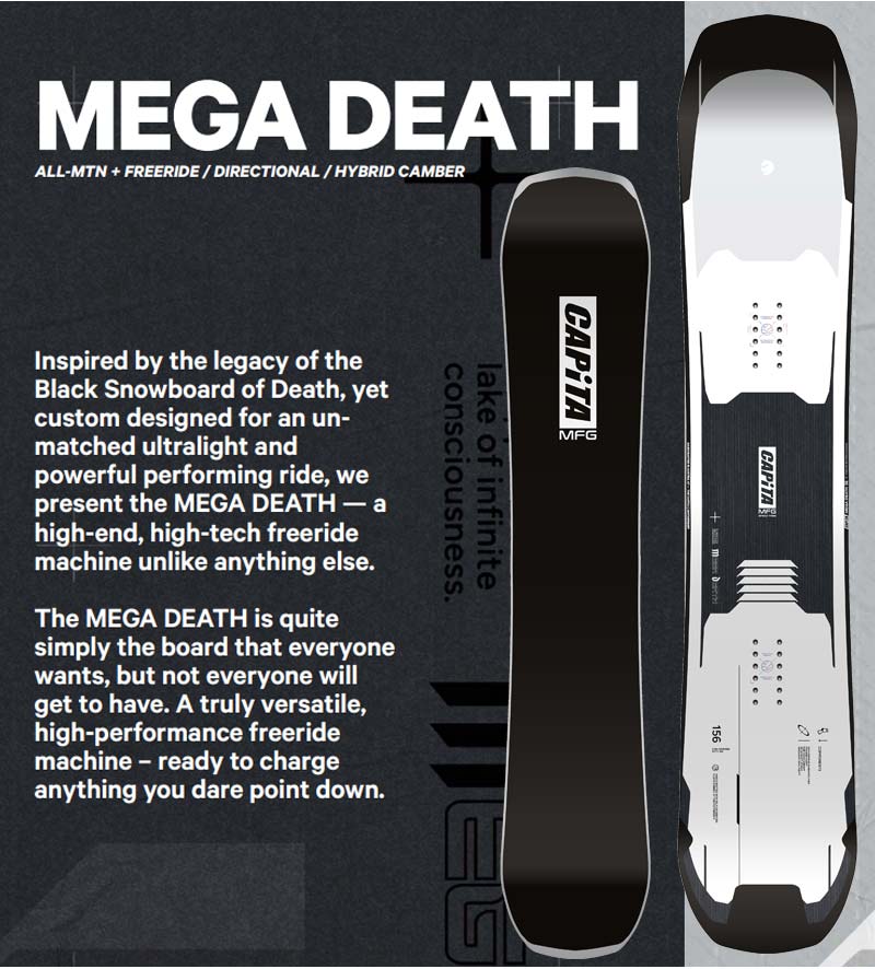 CAPiTA 24-25 CAPITA / キャピタ 訳あり品 MEGA DEATH メガデス