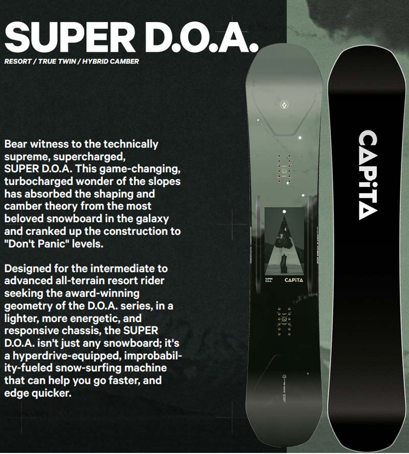 22-23 CAPiTA(ｷｬﾋﾟﾀ)・DOA [148cm 150cm 152cm 154cm 156cm