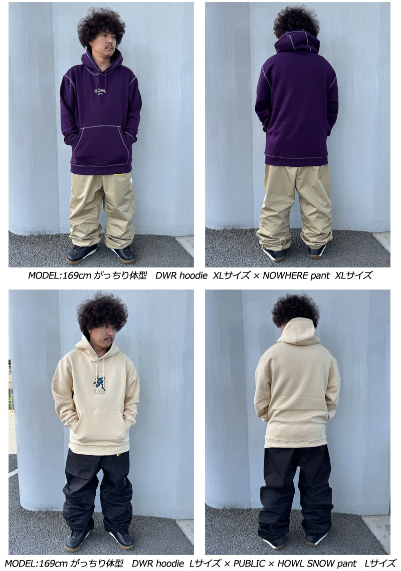 24-25 HOWL/ハウル DWR hoodie メンズ レディース セカンド