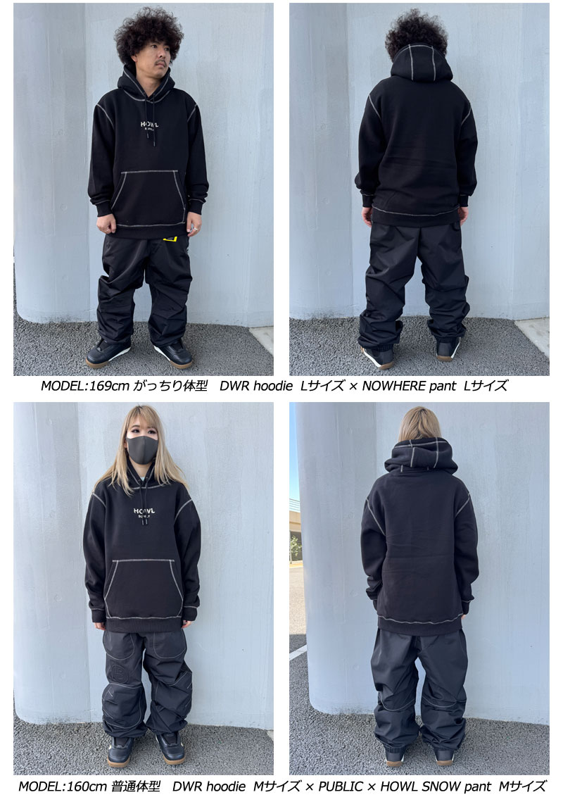 24-25 HOWL/ハウル DWR hoodie メンズ レディース セカンド