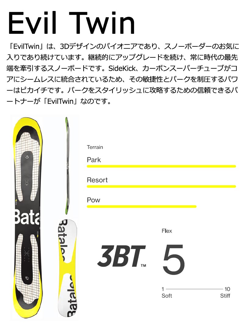 24-25 新品 BATALEON/バタレオン Evil Twin 151 BATALEON（バタレオン） 24-25 BATALEON / バタレオン EVIL TWIN