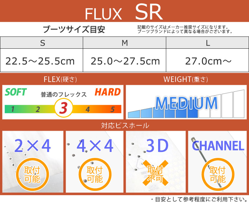 FLUX（フラックス） 24-25 FLUX/フラックス SR エスアール メンズ