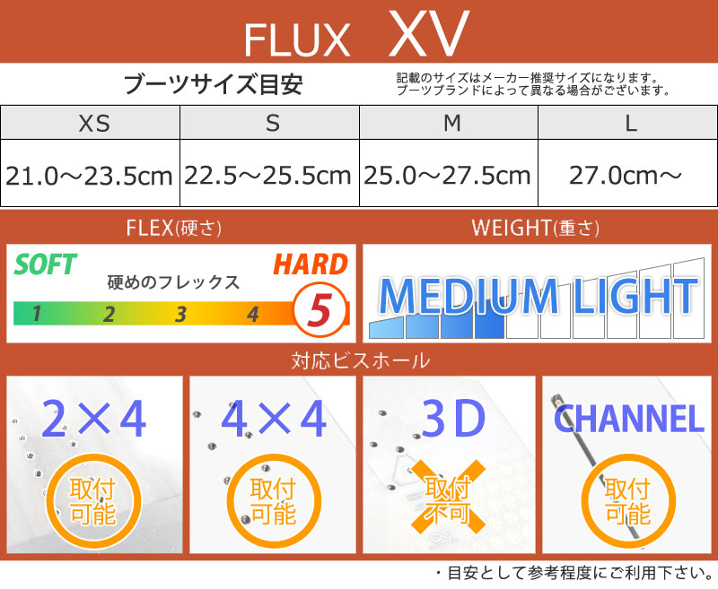 FLUX 24-25 FLUX/フラックス XV エックスブイ メンズ レディース