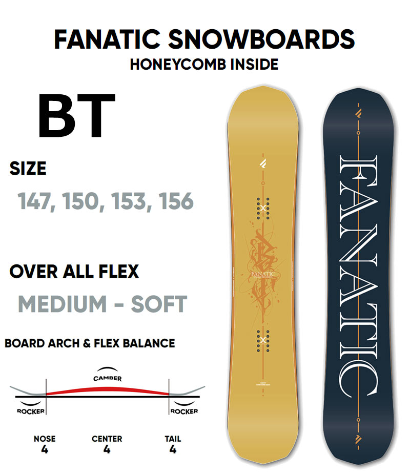 FANATIC ファナティック BT 22-23 150cm FANATIC ファナティック BT 22-23 150cm