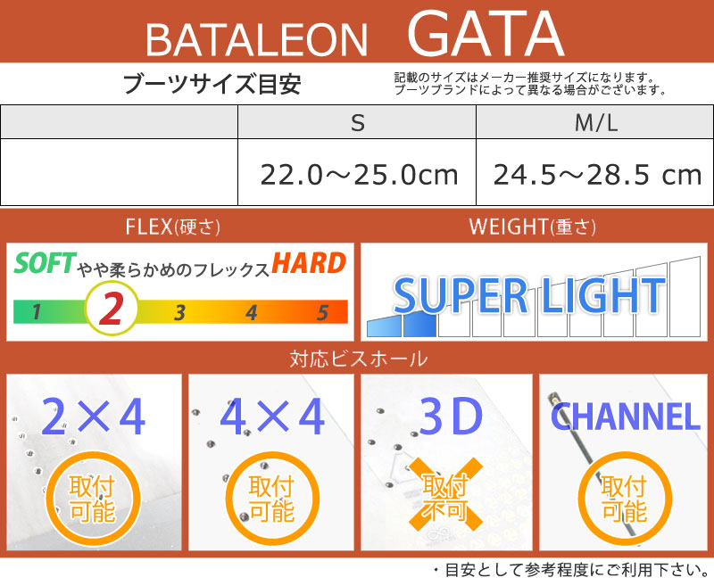 BATALEON（バタレオン） 24-25 BATALEON / バタレオン GATA レディース
