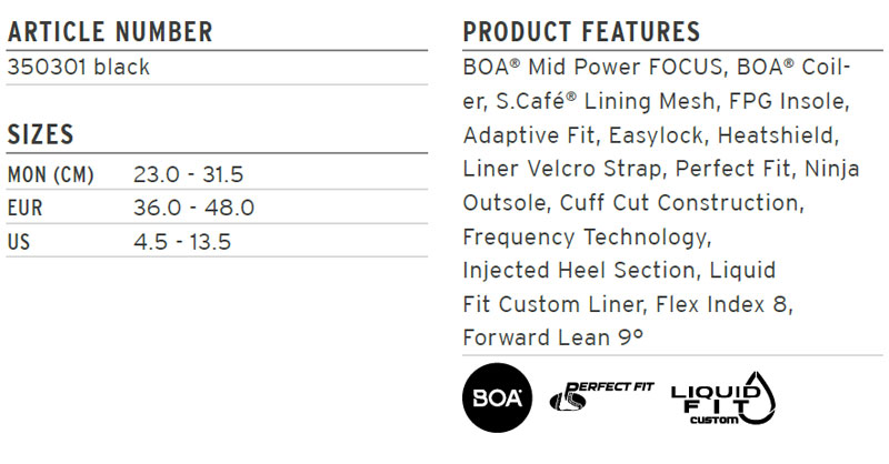 24-25 HEAD/ヘッド FOUR BOA FOCUS LIQUID FIT フォーボアフォーカス