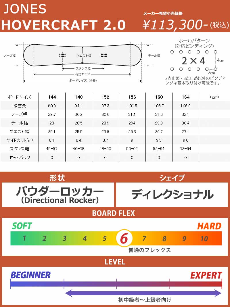 24-25 JONES /ジョーンズ HOVERCRAFT 2.0 ホーバークラフト メンズ