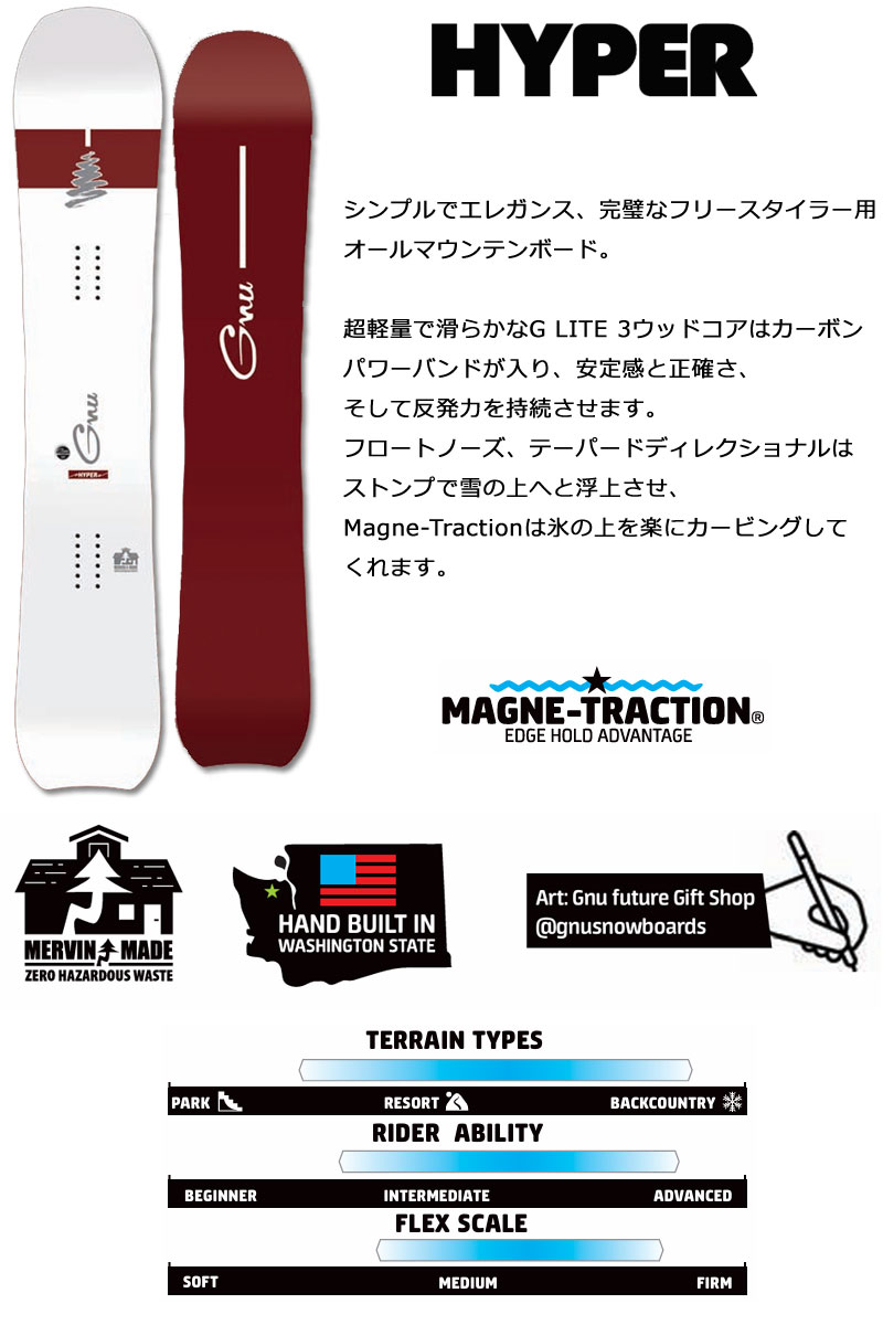 LIB TECH（リブテック） 24-25 GNU/グヌー HYPER ハイパー メンズ