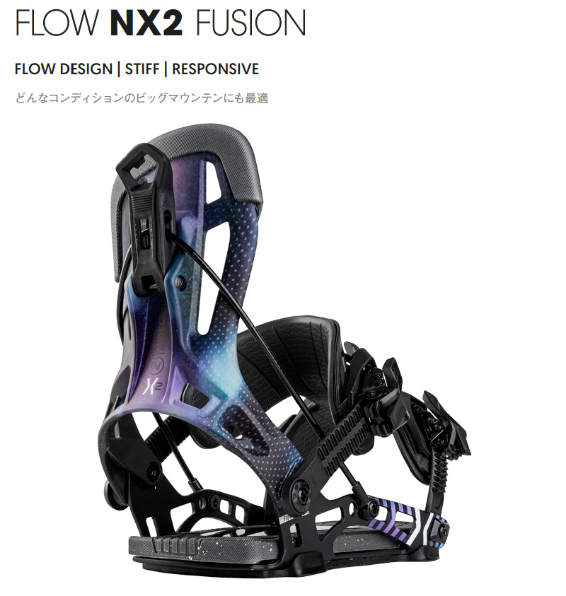 24-25 NIDECKER/ナイデッカー NX2 FUSION FLOW リアエントリー メンズ レディース ビンディング バインディング  スノーボード 2025 予約商品