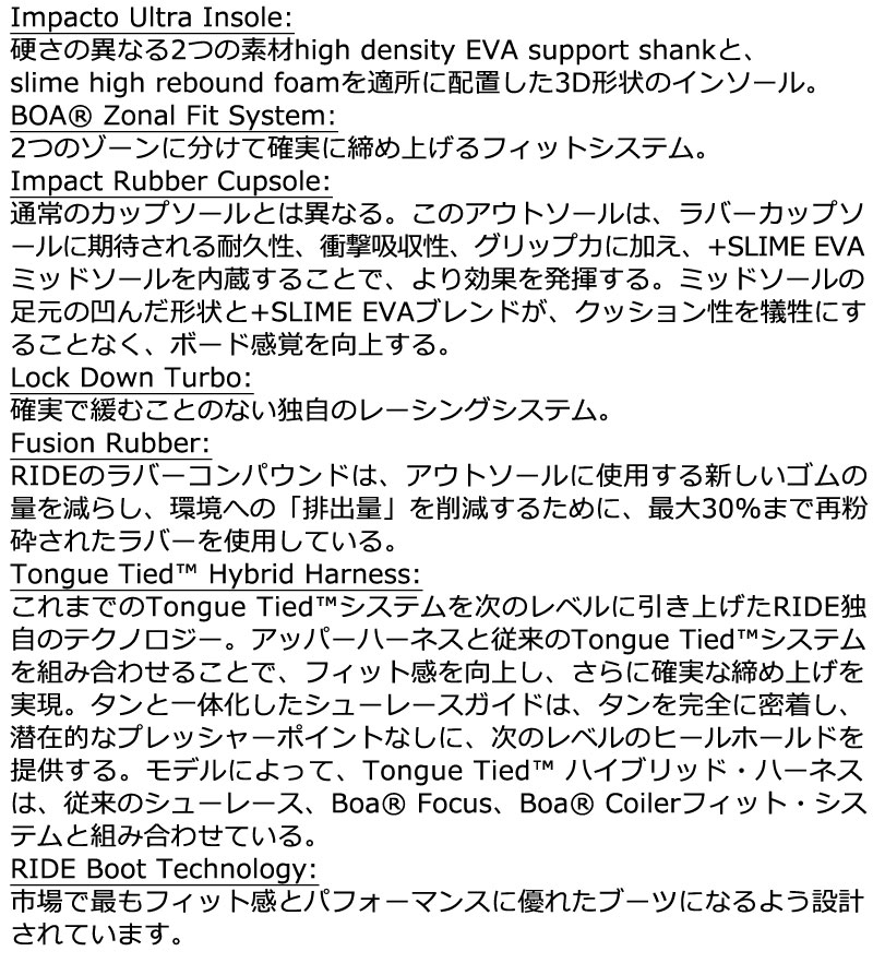 RIDE SNOWBOARD 2024-2025 『 DEADBOLT ZONAL 』 ライド デッド