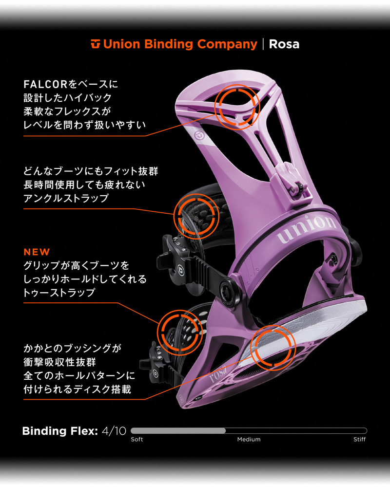 UNION BINDING 24-25 UNION/ユニオン ROSA ローザ レディース