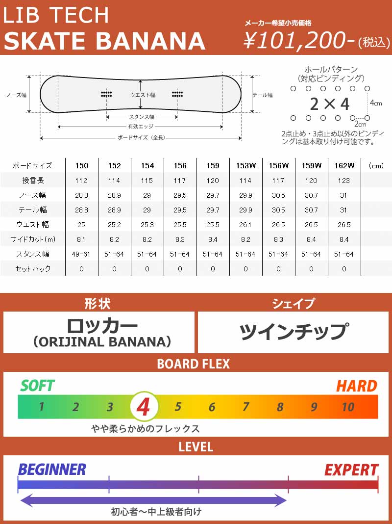 skatebananaスケートバナナ154cm FLUX RK30 ブーツセット Banana Train