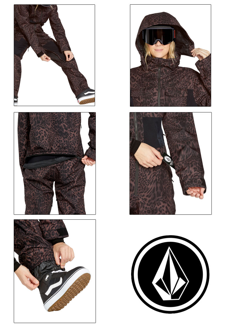 NOW 24-25 VOLCOM/ボルコム SHILOH SNOW suit レディース 防水つなぎ