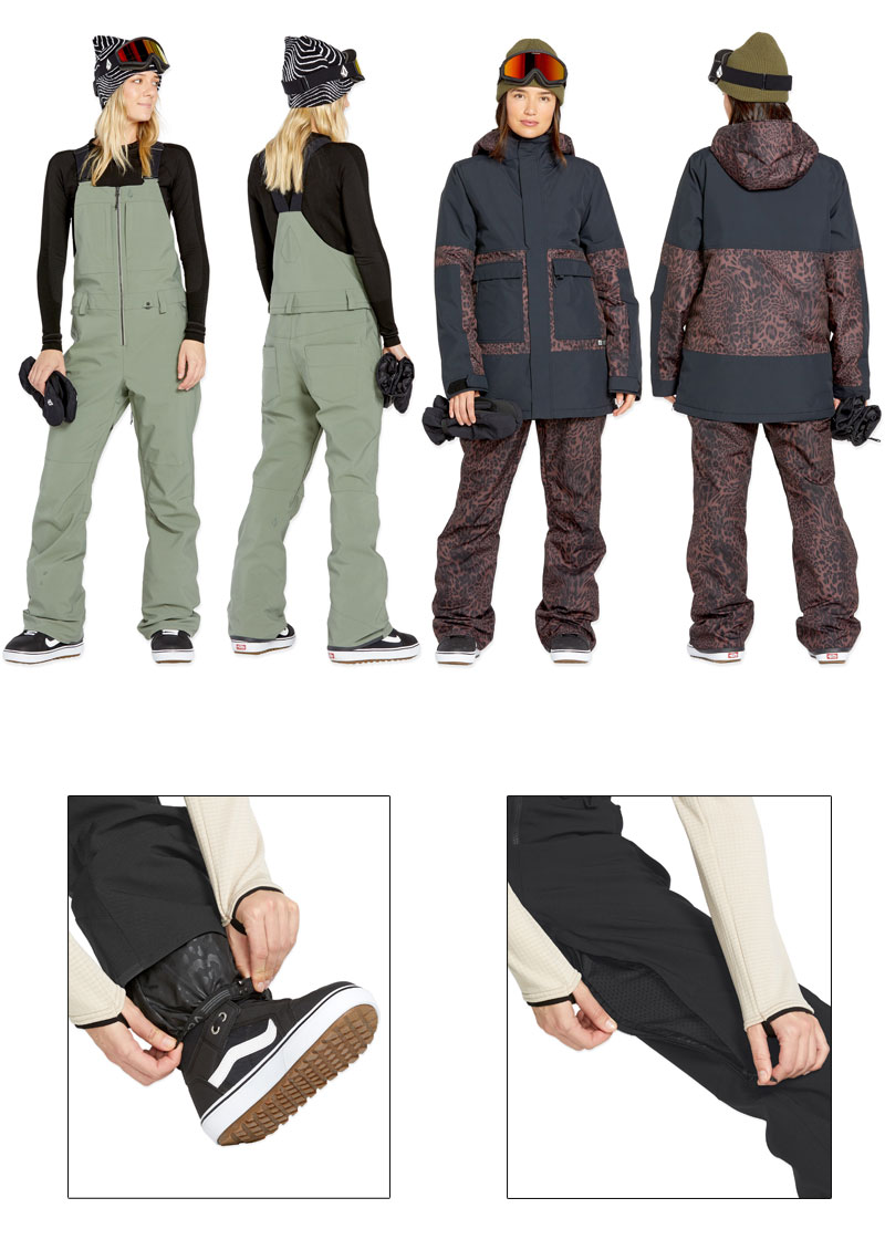 VOLCOM 24-25 VOLCOM/ボルコム SWIFT BIB overall レディース
