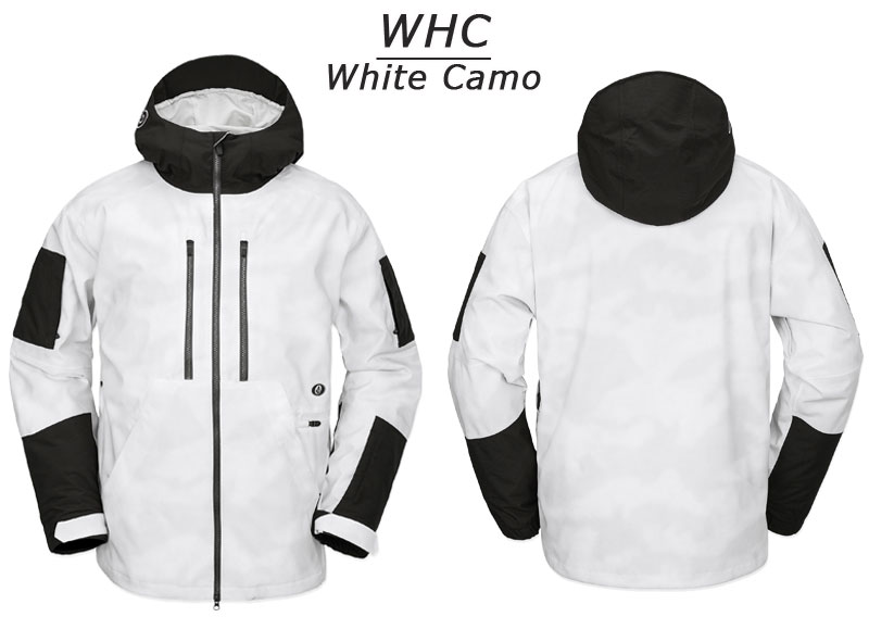 VOLCOM スノーボードジャケット ホワイト/ネイビー VOLCOM 24-25 VOLCOM/ボルコム V.CO WFO jacket メンズ