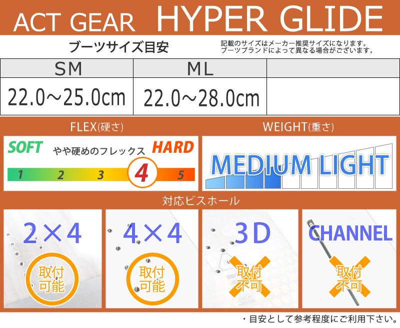 24-25 ACT GEAR / アクトギア HYPER GLIDE ハイパーグライド
