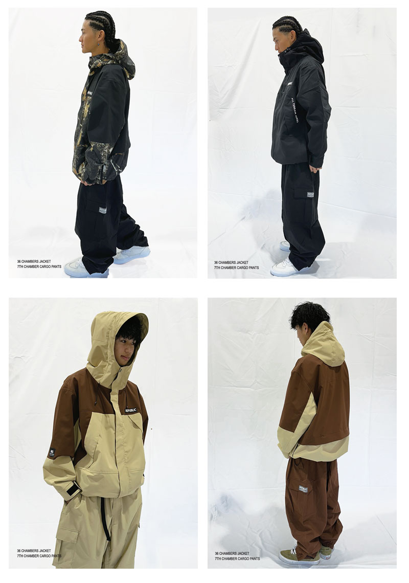 REPUBLIC＆CO リパブリック ジャケット、パンツセット リパブリック republic スノーボード ウェア 上下 セットアップ