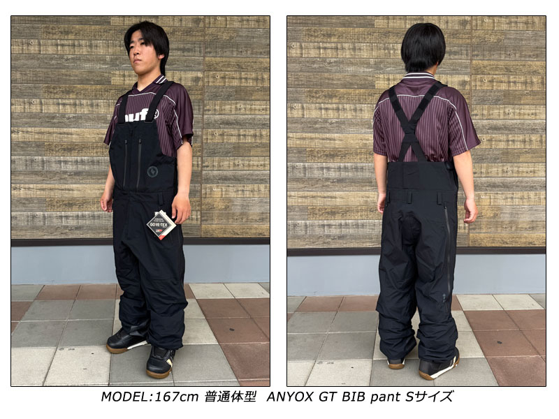 ボルコムvolcom スノボウエア ビブパンツ オーバーオール 黒色 つなぎ M VOLCOM（ボルコム） 25-26 VOLCOM/ボルコム ANYOX GORE-TEX PRO SHELL