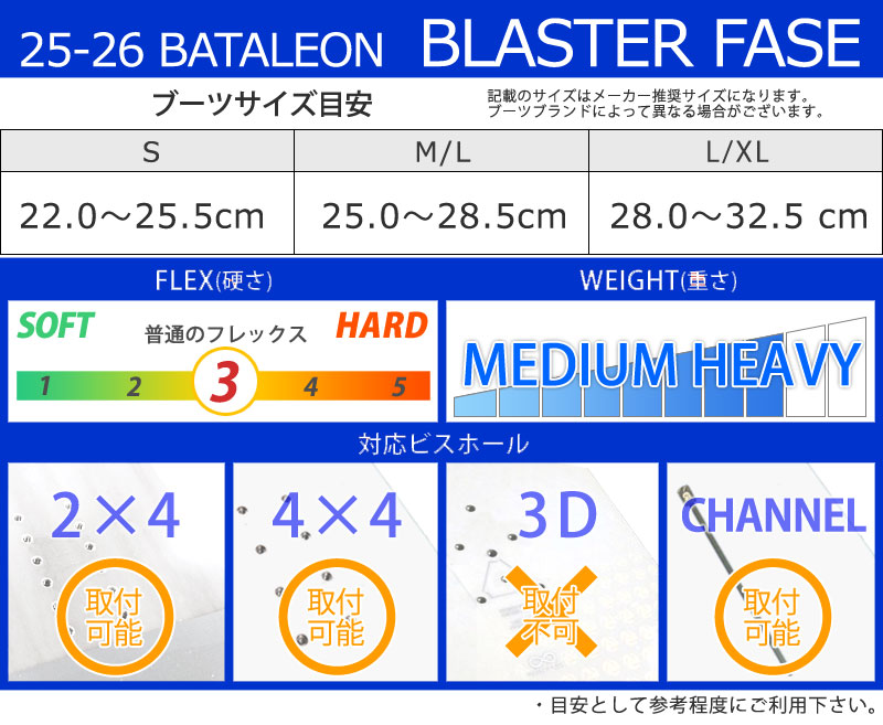 BATALEON バタレオン ビンディング Fase 25-26モデル Sサイズ BATALEON（バタレオン） 25-26 BATALEON/バタレオン BLASTER FASE