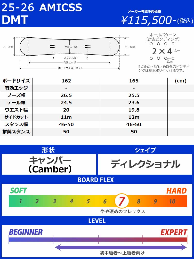 25-26 AMICSS/アミックス DMT ディーエムティー メンズ アルペン 国産
