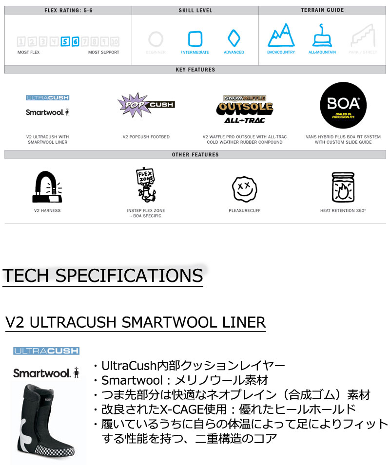 VANS（ヴァンズ） 25-26 VANS/バンズ ENCORE PRO エンコアプロ