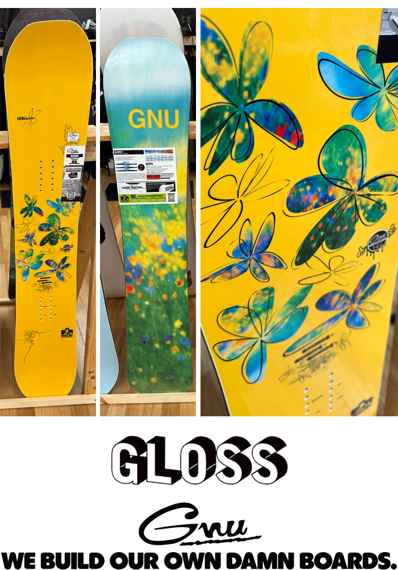 25-26 GNU/グヌー GLOSS グロス レディース スノーボード パーク 板