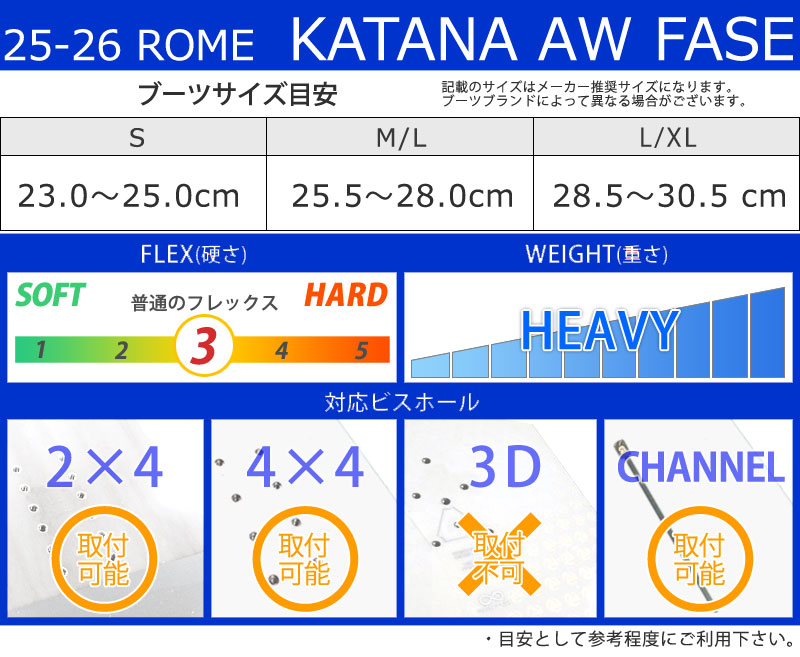 25-26 ROME/ローム KATANA AW FASE カタナフェイズ メンズ