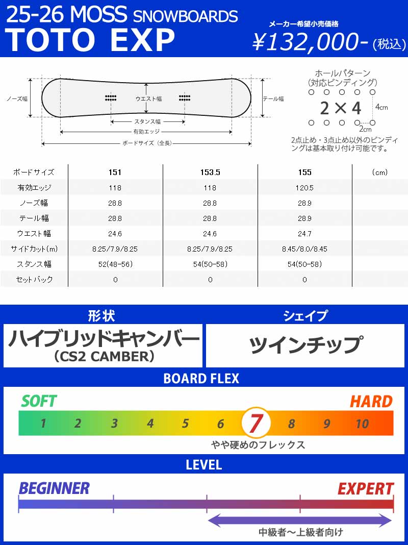 NOW 25-26 MOSS SNOWBOARDS/モススノーボード TOTO EXP トト