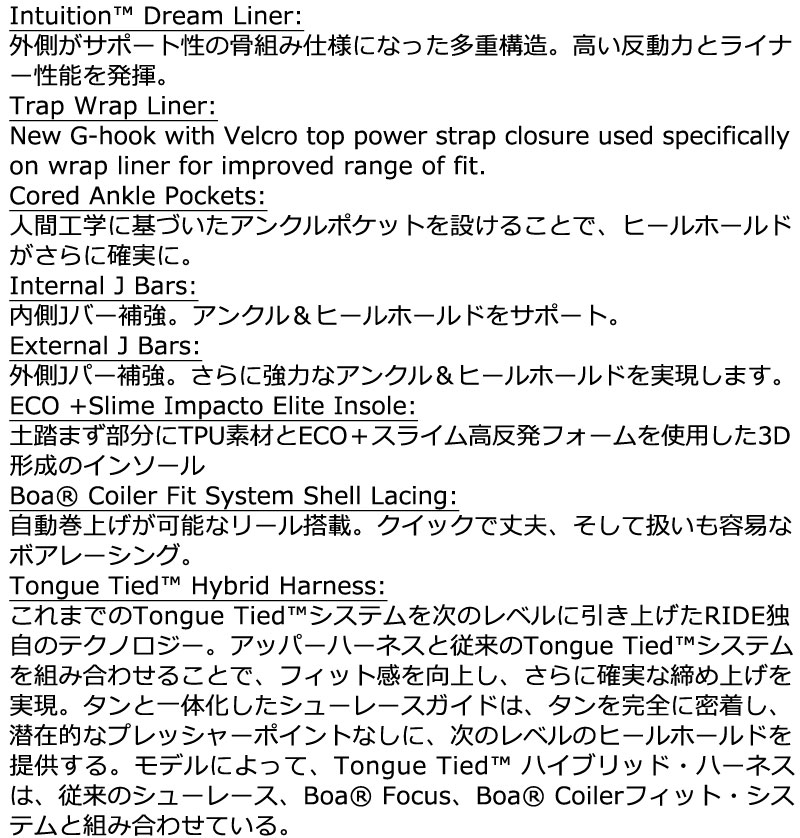 25-26 RIDE/ライド LASSO PRO ラッソプロ メンズ レディース ブーツ