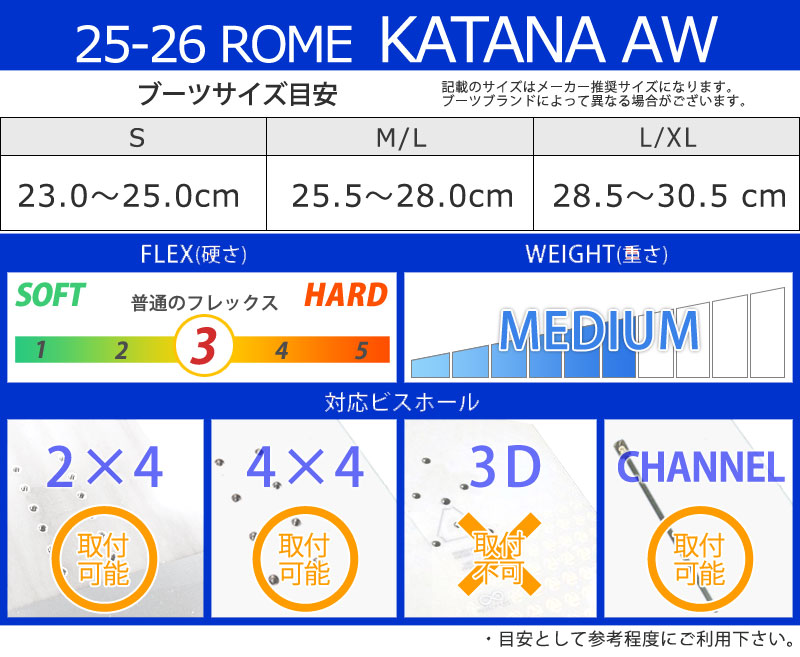 25-26 ROME/ローム KATANA AW カタナアシムラップ メンズ