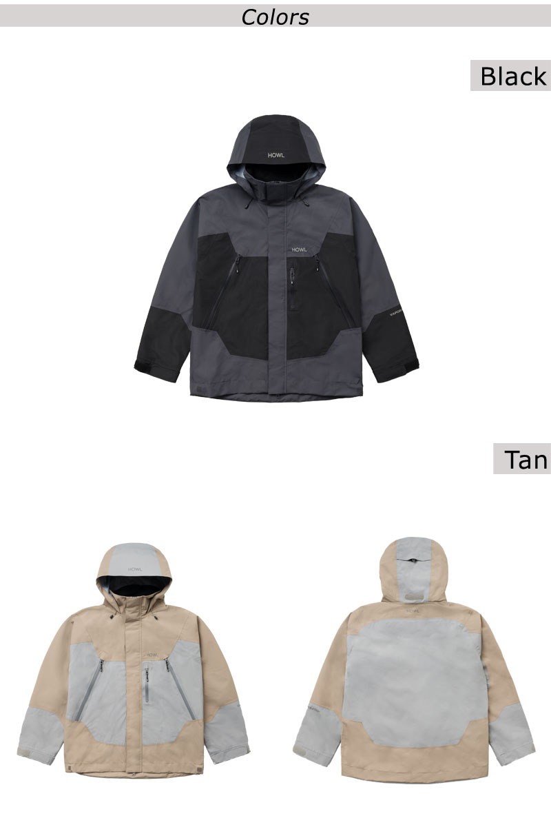 25-26 HOWL/ハウル SHELL jacket 着用説明動画 メンズ レディース 防水