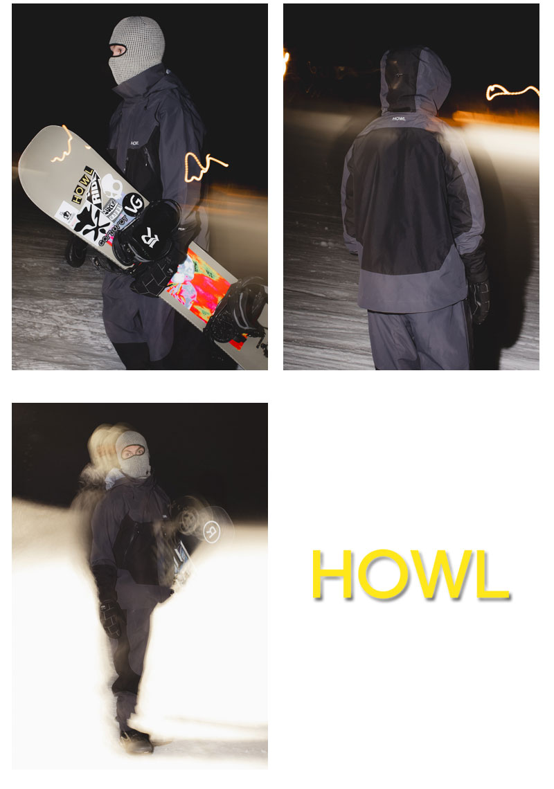 25-26 HOWL/ハウル SHELL jacket 着用説明動画 メンズ レディース 防水