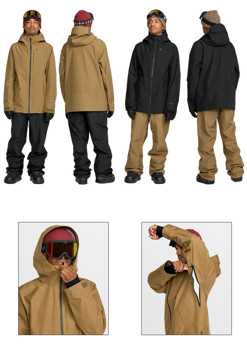 VOLCOM ボルコム GORE-TEX ゴア メンズM スノーボード ウェア VOLCOM 25-26 VOLCOM/ボルコム TESTER 3L GORE-TEX jacket