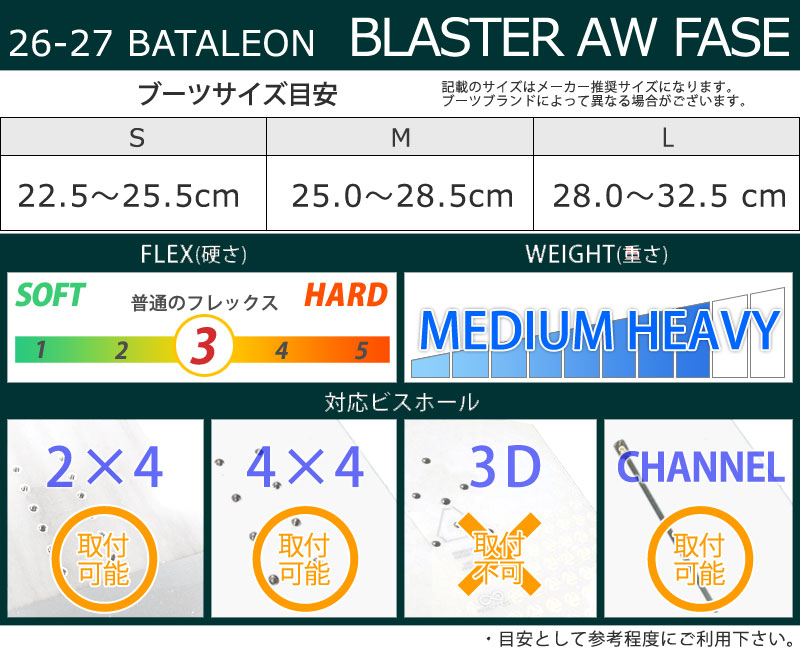 BATALEON（バタレオン） 26-27 BATALEON/バタレオン BLASTER AW FASE