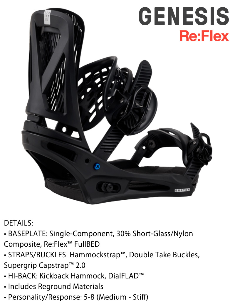 BURTON バインディング Sサイズ　genesis x Re:Flex BURTON（バートン） 26-27 BURTON/バートン GENESIS Re Flex