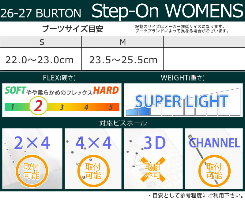 BURTON（バートン） 26-27 BURTON/バートン STEP ON WOMENS ステップ