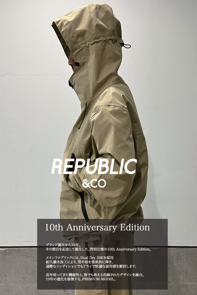 26-27 REPUBLIC&CO/リパブリック CALM PEAK SHELL jacket メンズ