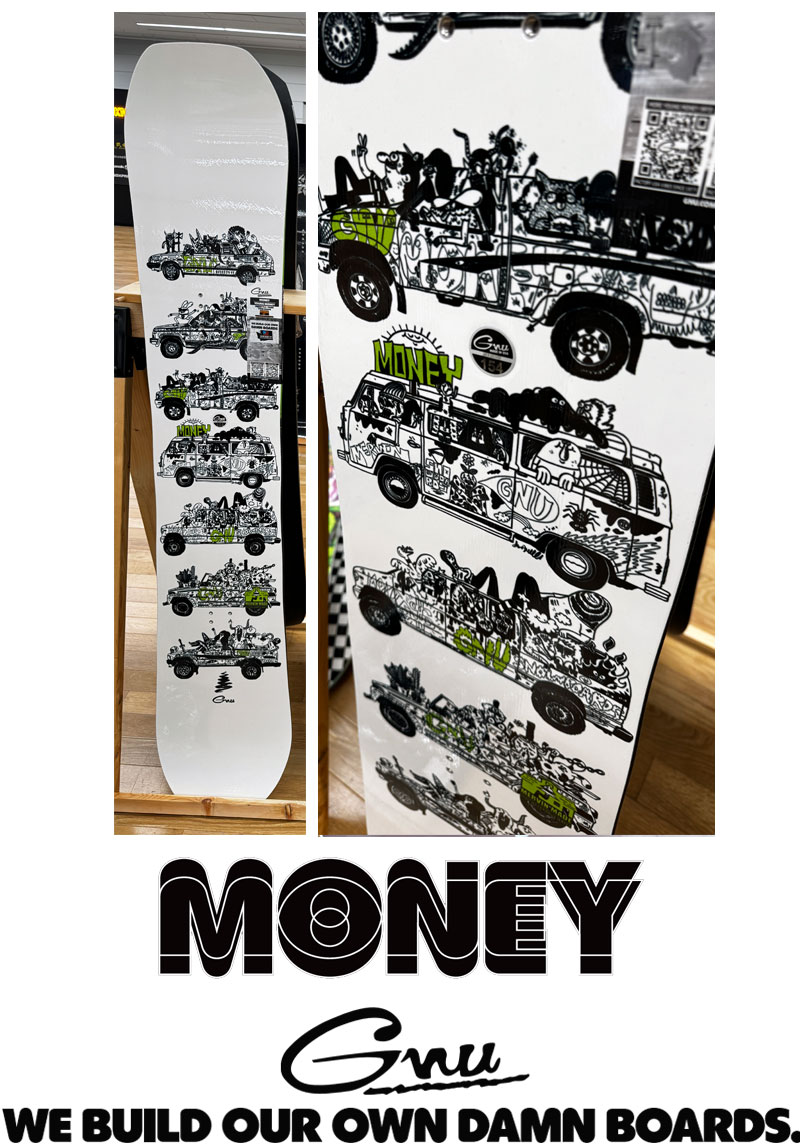 26-27 GNU/グヌー MONEY マネー メンズ レディース スノーボード ジブ