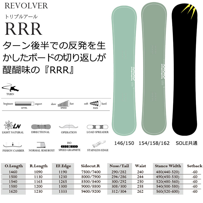 23-24 MOSS スノーボード REVOLVER RRR Ti 158cm モス（MOSS） 22-23 MOSS スノーボード REVOLVER RRR Ti リボルバー