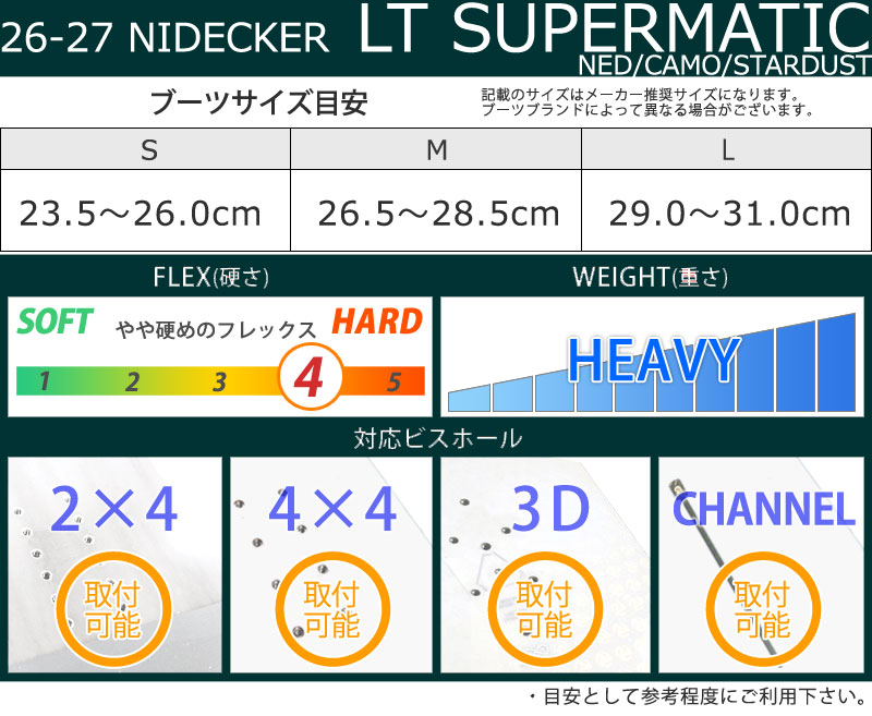 NIDECKER（ナイデッカー） 26-27 NIDECKER/ナイデッカー LT SUPERMATIC