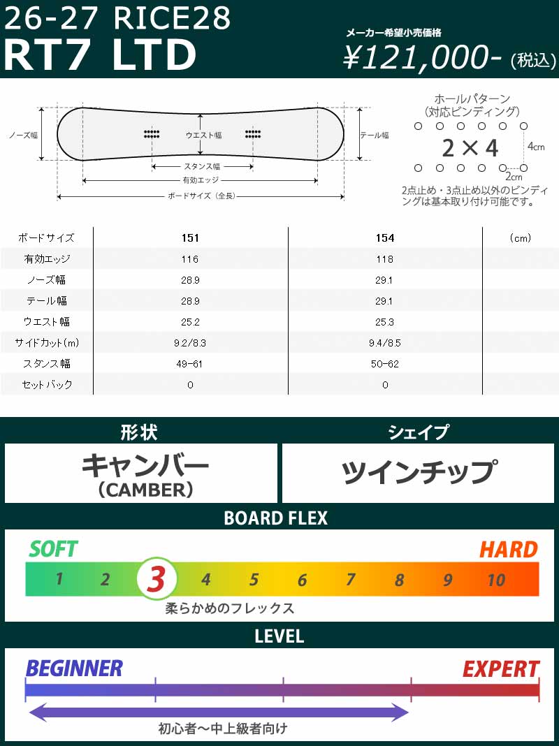 RICE28 26-27 RICE28/ライス RT-7 LTD アールティーセブン リミテッド