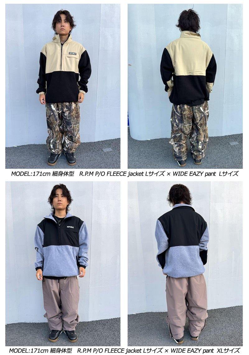 26-27 REPUBLIC&CO/リパブリック R.P.M.PULLOVER FLEECE jacket メンズ