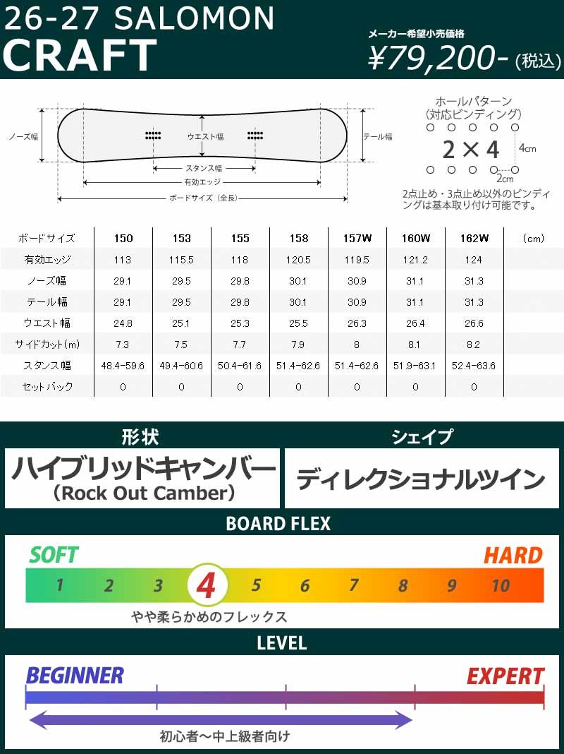 SALOMON（サロモン） 26-27 SALOMON/サロモン CRAFT クラフト メンズ